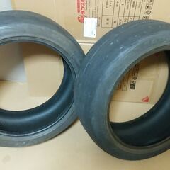 手渡し 残溝有り タイヤ 2本 廃タイヤ 近し フェデラル 215/45R17 91W XL 215-45-17 ヒビ割れ 処分 遊び用？ FEDERAL 595rs-proの画像