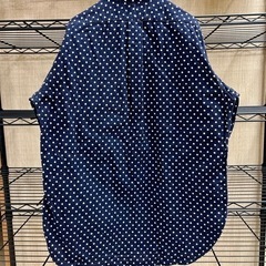 エンジニアードガーメンツ　ポルカドットラウンドカラーシャツの画像