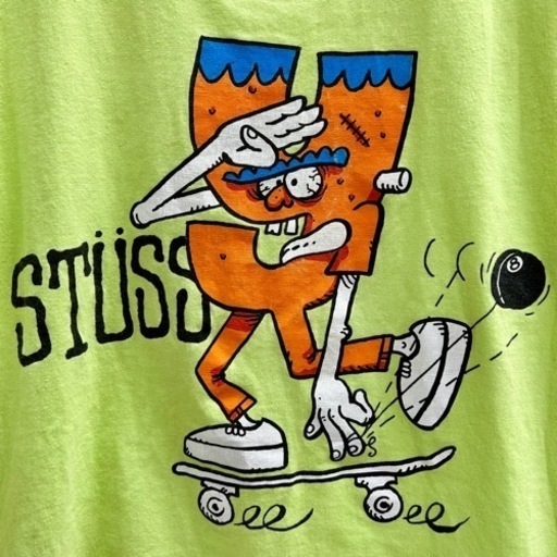 stussy ステューシー　プリントTシャツ　8ボール