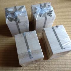 桐箱 紐付き小物入れ ４個セットの画像