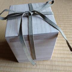 桐箱 紐付き小物入れ ４個セット