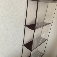 パッと見えるバッグ収納ラック(3段×2)の画像