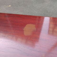 【無料】赤塗折りたたみ机(木製)　差し上げます！の画像