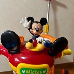 ミッキー　手押し棒付　三輪車 の画像