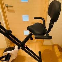 【お譲り先決定】STEADY スタディ　フィットネスバイク　背もたれ付き　折りたたみ式　エアロバイク　ST120の画像