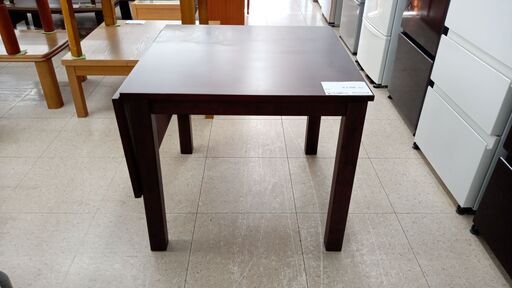 ★ジモティ割あり★ ㈱家具の大丸 ダイニングテーブル ブラウン H70×D80×W80-120 クリーニング済み TJ5704