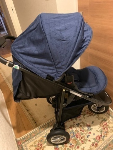 お値下げ！3輪ゆりかごセットアプリカ 子供用品 ベビー用品 ベビーカー、バギーセット