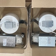 〈お取引中〉【DAIKO】ダウンライト　電球色・調光可能　2個