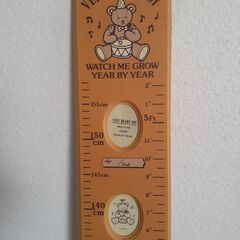 フォトフレーム付き身長計の画像