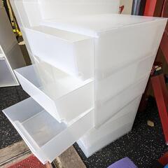 [お取り引き決定] 無印　MUJI　プラスチックケース　スタッキング　ポリプロピレン　収納ケースの画像