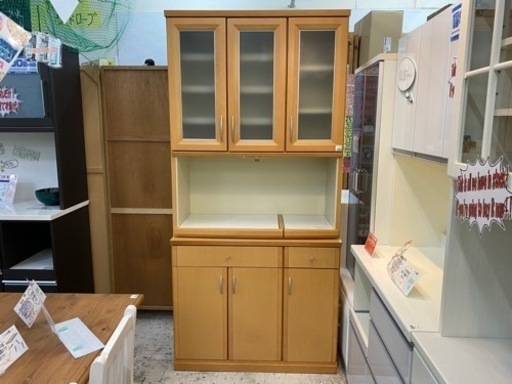 【愛品館 江戸川店 キッチン収納】Meuble（モーブル）キッチンボード  ID:151-008216-007
