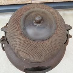 茶釜 鉄器 風炉釜 アンティーク 茶道具の画像