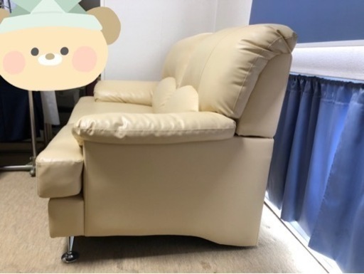 【美品】ソファ ベージュ色 震災の整理
