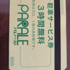 パレール川崎　駐車券