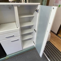 リサイクルサービス八光】幅80㎝ ニトリ レンジボード (コパン T 80MRB WH)