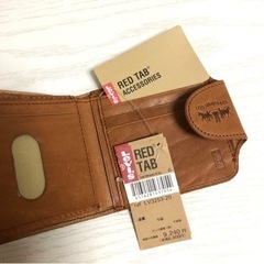 【 Levi's 】リーバイス  財布 未使用　牛革 折り畳みの画像