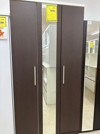 ジモティ来店特価!!　　ワードローブ　ダークブラウン　　J-0520