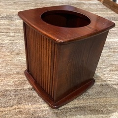 カリモク　ゴミ箱　花台にもの画像