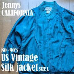 80~90's USヴィンテージ シルクブルゾン