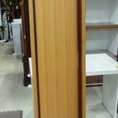 木製 折りたたみ 姿見/ハンガーラック 高さ170cm ナチュラル スタンドミラー ハンガーラック 姿見 札幌市東区 新道東店の画像