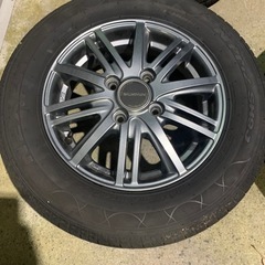 祝成約☆ありがとうございました☆アルミホイルタイヤセット☆タイヤ残量あり☆車検用などにも☆の画像