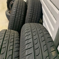 祝成約☆ありがとうございました☆アルミホイルタイヤセット☆タイヤ残量あり☆車検用などにも☆の画像