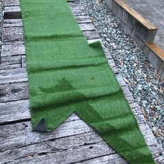 人工芝　３枚　５メートルx１メートル　の画像