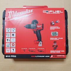 【新品】ミルウォーキー 135Nmコードレス電動振動ドリル(本体・ケース) M18 FPD2-0X0 JP18V 充電式コンクリートドリルの画像