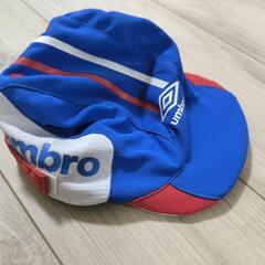 サッカー　アンブロ　キッズ帽子　一度だけ使用52センチ