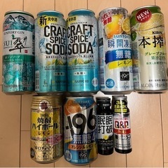 お酒500mll×5本+350ml l×2本+ 眠眠打破l×1本...