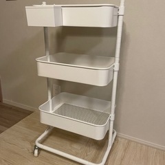 ニトリ　スチールワゴン　トロリ2　ベビーワゴン　スチールラック　