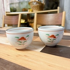 有田焼 嘉山窯 煎茶椀2客【未使用】