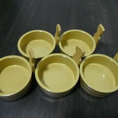 【中古】片手盛桶　片手桶　盛皿　和食器　刺身　和食　５個まとめて