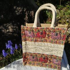 トートバッグ　ジュートバッグ