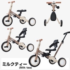 子供用三輪車 押し棒付き 三輪車のりもの ランニングバイク おもちゃ
の画像