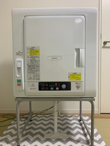 日立電気乾燥機5.0kg（DE-N50WV）＋床置き専用スタンド（DES-Y11）