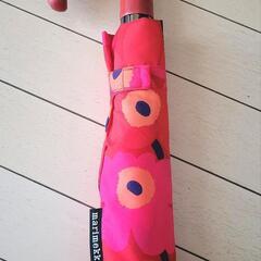 【新品・未使用】Marimekko　マリメッコ　折り畳み雨傘　ワ...