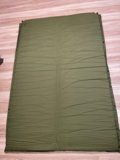 クイックキャンプ インフレーターマット 8cm カーキ 車中泊 キャンプ