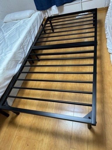 家具 ベッド シングルベッドマットレスフレーム2個セット