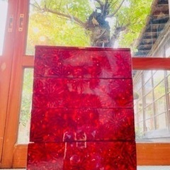 アンティーク品(昭和12年)5段 若狭塗りお重＆木箱のsetの画像