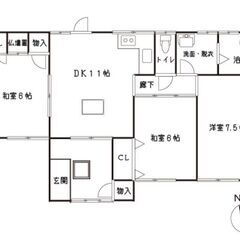 No.214　敷地約244坪！囲炉裏・掘りごたつあり♪人気の平屋戸建！周辺は田畑が多く、田舎暮らしが楽しめます♪ - 長生郡