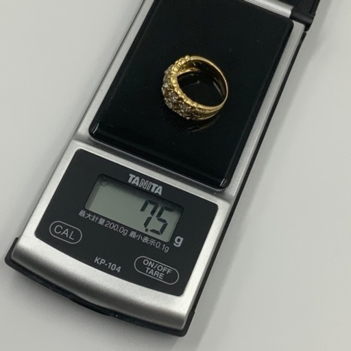 売り切れました。K18 18金　ダイヤモンド　リング　1.04ct 7.5g