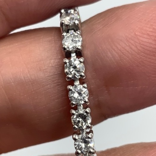 Pt850 プラチナ850 テニスブレスレット　5.05ct 約19cm 19.1g