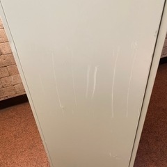 5段式キャビネット 保管庫 両開き 書庫 ロッカー 棚調節可 下置き用 鍵付き 幅900mm×奥行400mm×高さ1900mm 木目調 B 開閉難ありの画像