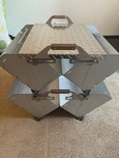 【スノーピーク】シェルフコンテナ50 2個セット天板付き