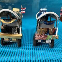ハンドメイドミニカー★トゥクトゥク★タイにて現地購入の画像