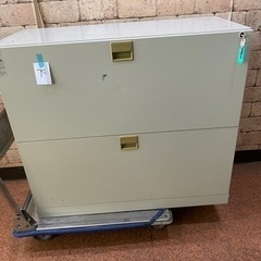 キャビネット3点セット 両開き 引き出し オフィス家具 棚 鍵付きの画像