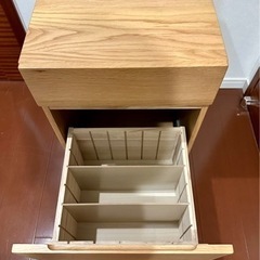 【まとめてお譲りします】無印良品デスクキャビネット&ワーキングチェアの画像