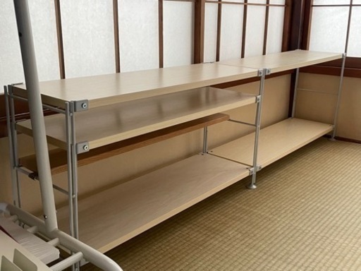 スチールユニットシェルフ　棚板　帆立　ハーフ棚　セット