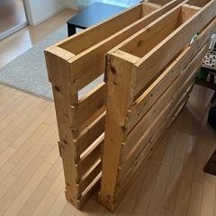 木製　パレット　すのこ　ベッドの画像